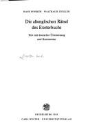 Diea ltenglischen Rätsel des Exeterbuchs by Hans Pinsker