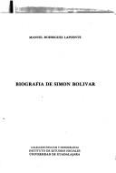Cover of: Biografía de Simón Bolívar