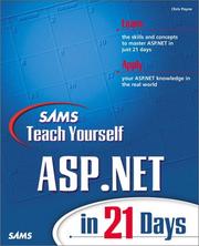 Cover of: Sams teach yourself ASP.NET in 21 days by Chris Payne
