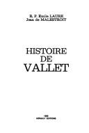 Cover of: Histoire de Vallet