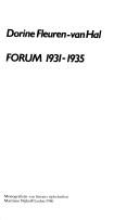 Cover of: Forum 1931-1935 by Dorine Fleuren-van Hal