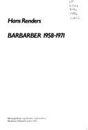 Cover of: Barbarber 1958-1971