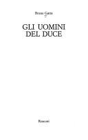 Cover of: Gli uomini del Duce