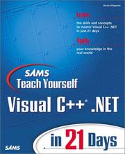 Cover of: Sams Teach Yourself Visual C++.NET in 21 Days (2nd Edition)