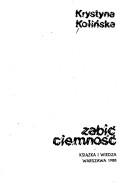 Cover of: Zabić ciemność