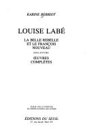 Cover of: Louise Labé by Karine Berriot