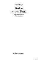 Cover of: Reden an den Feind by Stefan Heym