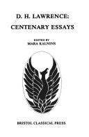 Cover of: D.H. Lawrence: centenary essays