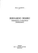 Cover of: Bernardo Bembo, umanista e politico veneziano