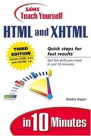 Sams Teach Yourself HTML and XHTML in 10 Minutes