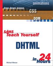 Cover of: Sams Teach Yourself DHTML in 24 Hours
