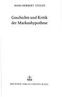 Cover of: Geschichte und Kritik der Markushypothese