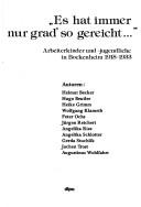 "Es hat immer nur grad' so gereicht--" by Becker, Helmut