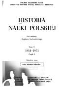 Cover of: Historia nauki polskiej