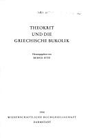 Cover of: Theokrit und die griechische Bukolik