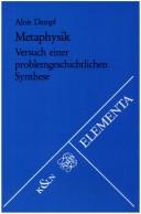 Cover of: Metaphysik: Versuch einer problemgeschichtlichen Synthese
