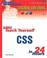 Cover of: Sams Teach Yourself CSS in 24 Hours