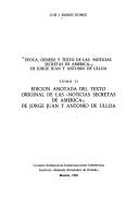 Cover of: Epoca, génesis y texto de las "Noticias secretas de América," de Jorge Juan y Antonio de Ulloa