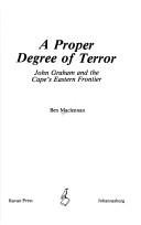 A proper degree of terror by Ben Maclennan