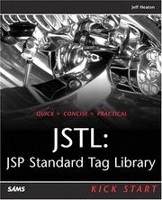 Cover of: JSTL: JSP Standard Tag Library Kick Start