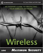 Maximum wireless security by Cyrus Peikari, Seth Fogie