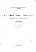 Cover of: Mycenaean decorated pottery by Penelope A. Mountjoy