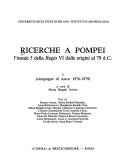 Cover of: Ricerche a Pompei: l'insula 5 della Regio VI dalle origini al 79 d.C.