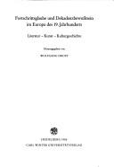 Cover of: Fortschrittsglaube und Dekadenzbewusstsein im Europa des 19. Jahrhunderts: Literatur, Kunst, Kulturgeschichte