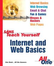Cover of: Sams Teach Yourself Internet and Web Basics All in One