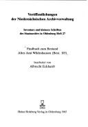 Findbuch zum Bestand altes Amt Wildeshausen (Best.105) by Niedersächsisches Staatsarchiv (Oldenburg, Germany)