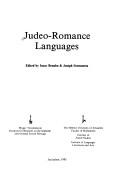 Cover of: Judeo-Romance languages