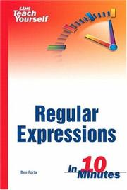 Cover of: Sams teach yourself regular expressions in 10 minutes by Ben Forta