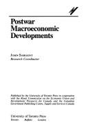 Cover of: Postwar macroeconomic developments
