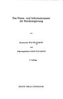 Cover of: Das Presse- und Informationsamt der Bundesregierung by Walter Kordes