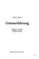 Cover of: Gotteserfahrung: Mystagogie in der Theologie Karl Rahners und in der Theologie der Befreiung