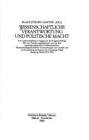 Wissenschaftliche Verantwortung und politische Macht by Klaus Jürgen Gantzel