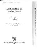 Cover of: Das Rolandslied des Pfaffen Konrad
