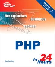 Cover of: Sams Teach Yourself PHP in 24 Hours