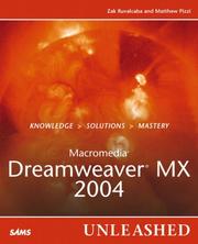 Cover of: Macromedia Dreamweaver MX 2004 Unleashed by Zak Ruvalcaba, Matthew Pizzi