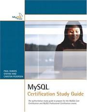 Cover of: MySQL certification study guide by Paul DuBois