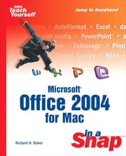 Cover of: Microsoft Office 2004 for Mac in a snap
