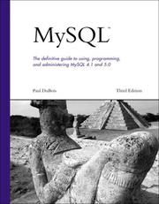 Cover of: MySQL by Paul DuBois
