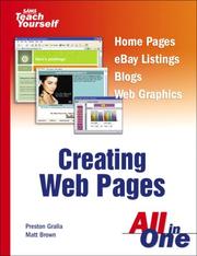 Cover of: Creating web pages