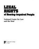 Cover of: Legal rights of hearing-impaired people