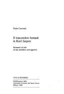 Cover of: Il trascendere formale in Karl Jaspers by Paolo Cattorini