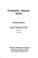Cover of: Probability, signals, noise