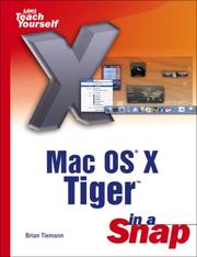 Cover of: Mac OS X Tiger: in a snap