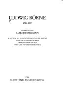 Cover of: Ludwig Börne 1786-1837