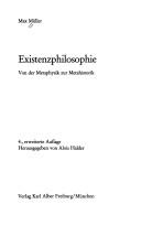 Cover of: Existenzphilosophie von der Metaphysik zur Metahistorik