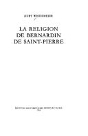 Cover of: La religion de Bernardin de Saint-Pierre